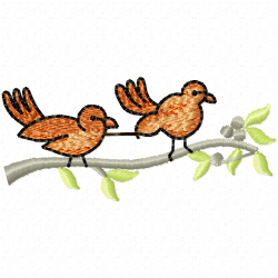 Small Birds Embroidery Design 3